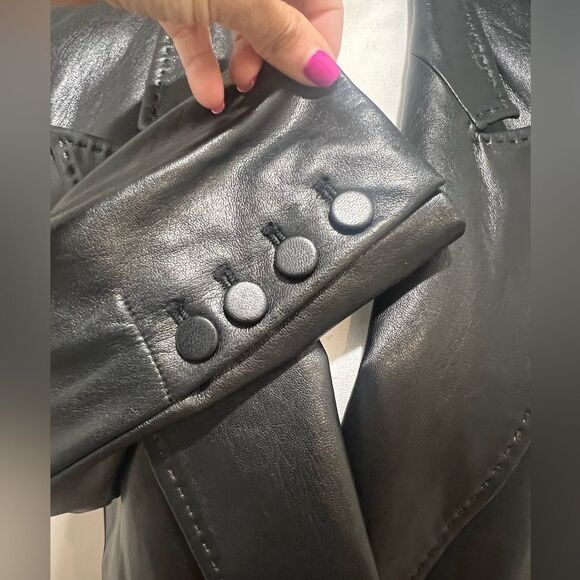 Generation Love Faux leather oversized blazer size xs NWOT - Picture 8 of 11